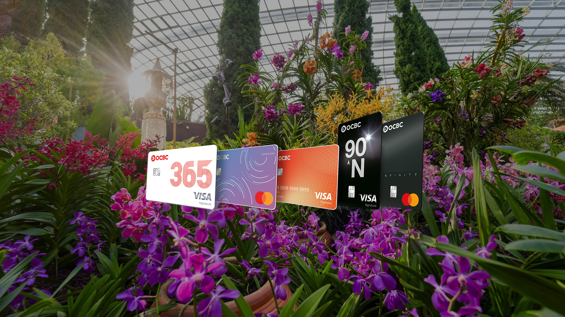 Enjoy 10% off Flower Dome admission ticket with OCBC Credit/Debit Card